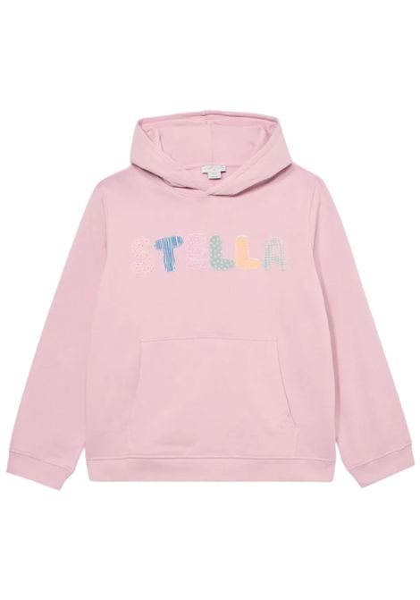 Felpa bambina rosa in cotone STELLA MC CARTNEY | TX4A90/DEBROSA